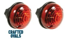 Red Brake Stop Tail Lights for Land Rover Defender 90/110/130 Td5 - AMR6516 X 2