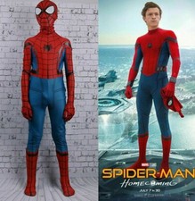 Spider-Man Homecoming Childs Fancy Dress Cosplay Jumpsuit Spandex Suit Marvel