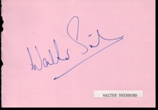 Walter Swinburn Jockey authentic signed autograph signature COA UACC