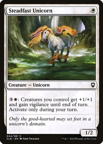Mtg steadfast unicorn - [mtg],