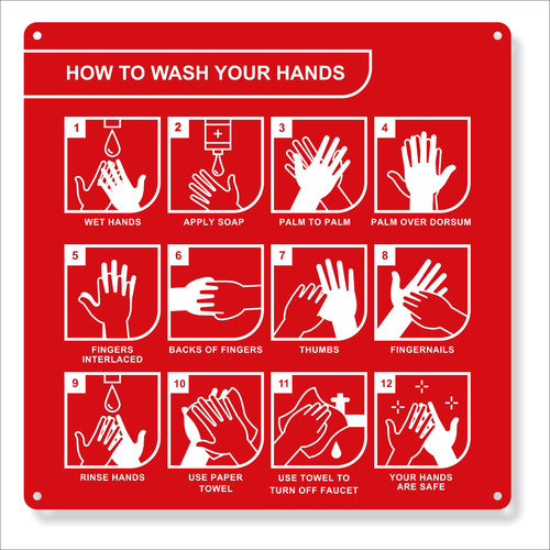 How wash your hands 290mm - how, hands,