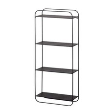 Black Metal Shelf Unit - 4