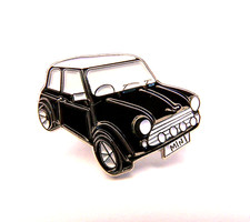 Classic black mini cooper - a,