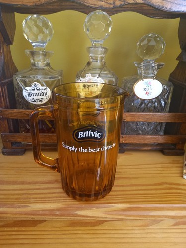 Britvic vintage amber glass - britvic,