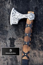 Best Custom Handmade Axe  High Carbon Steel Axe & Axe Heads with Leather Cover