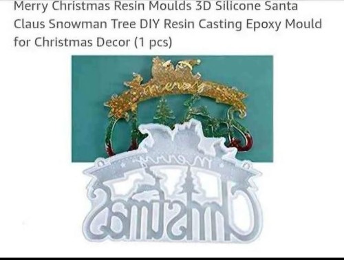 Resin christmas mould - resin,