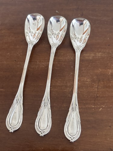 Three antique silver plated - three,