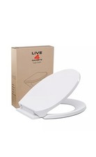 Soft Close Toilet Seat Luxury Bathroom White Seats Anti Slam WC Home Heavy Duty
