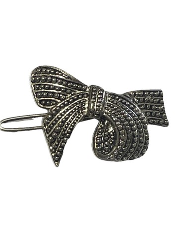 Vintage art deco marcasite - deco, bow