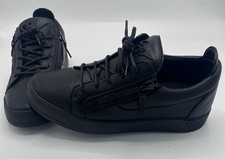 Men’s Giuseppe Zanotti black double zip sneakers uk 8 eur 42 And 100% Authentic