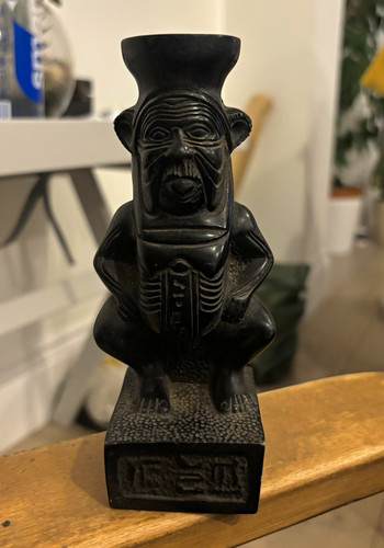Solid stone egyptian god - solid, bes