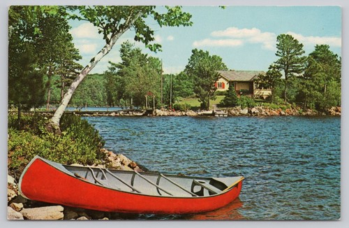 Vintage 1972 red canoe - 1972,