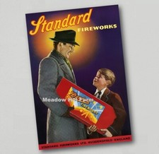 Fridge Magnet Standard Fireworks Retro Vintage Advert (13)