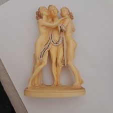 Vintage Statue Three Ladies 