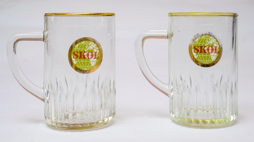 Vintage skol pint - x, glasses