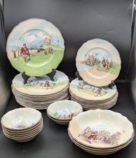 Royal Doulton Historic England 34 Piece Set, Lord Nelson, Henry VIII Etc 