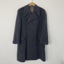 Vintage Crombie Greatcoat Overcoat Grey Sz L 44 Alkit Air Ministry Military 1964