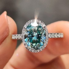 Cyan Blue Stone Oval 2.85 TCW