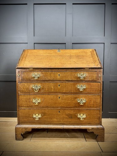 Georgian oak bureau desk - georgian, /