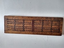 Vintage Inlaid Wooden Cribbage