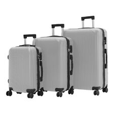 XL Large Suitcase 4 Wheels MEDIUM Lightweight ABS Hard Shell Luggage Cabin Case