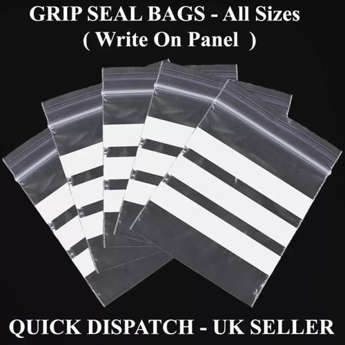 Grip seal bags - seal, plastic