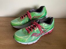 Saucony Power Grid Omni 13 Road Running Shoes Trainers Green / Pink Size UK 6.5