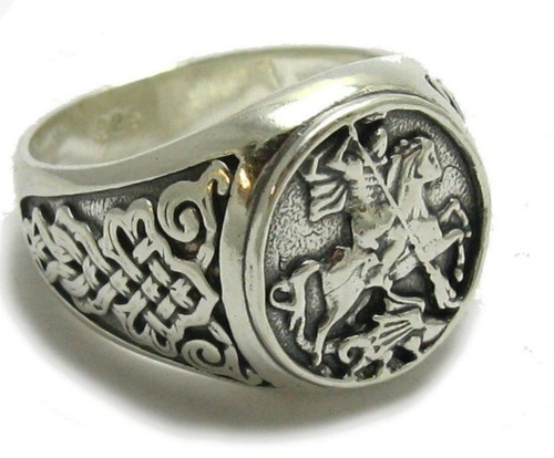 Men george signet - st, ring