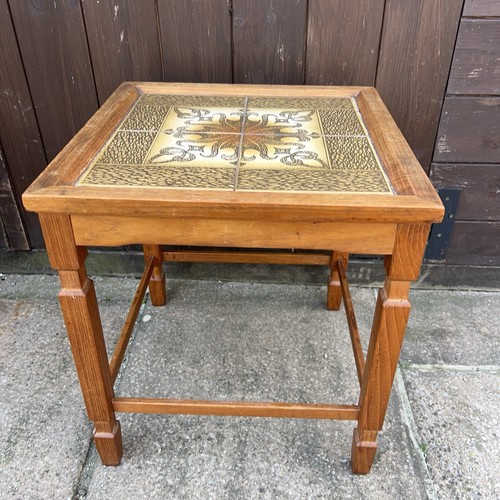 Vintage danish oak tile top - danish,