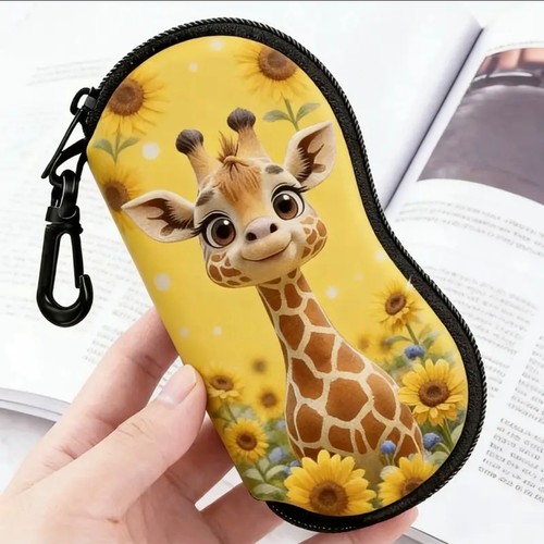 Giraffe glasses case soft - giraffe,