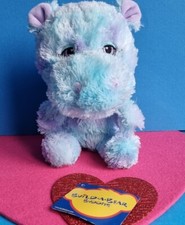 BUILD A BEAR Blue Hippo Smallfrys Plush Mini Small Buddies VGC Rare 