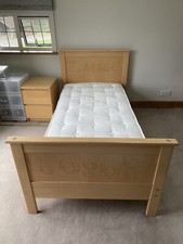 Aspace 3ft Single Solid Oak Bed Frame With Changeable Wood Panels