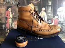 LOAKE BROGUE BOOT SHOE "TAN