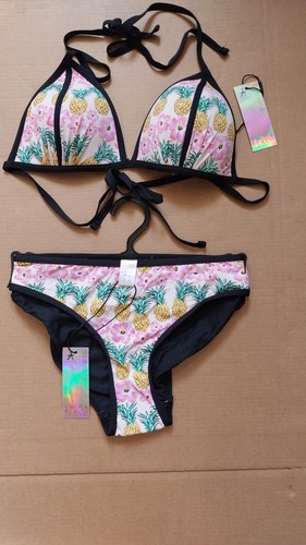 Ladies pink floral halter - pink,
