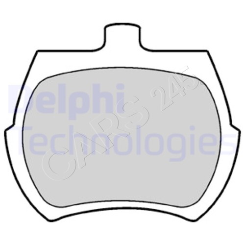 Delphi disc brake pad set - brake, for
