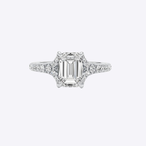White gold engagement - white,