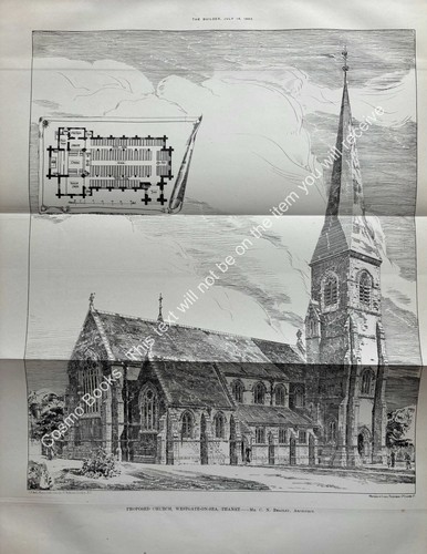 1883 church weston on sea - 1883, church,