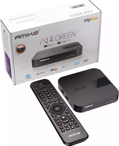 Amiko a14 green android iptv - amiko,