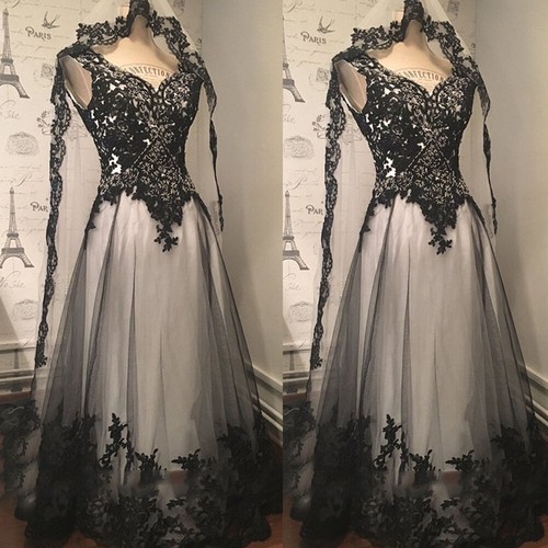 Sexy gothic black wedding - black,