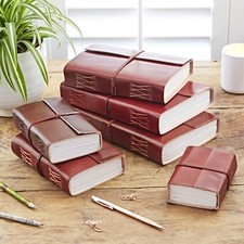 Distressed leather journal - distressed,