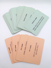 Waddingtons Formula 1 Board Game Spares - Full Set Pit and Tactic Cards vintage