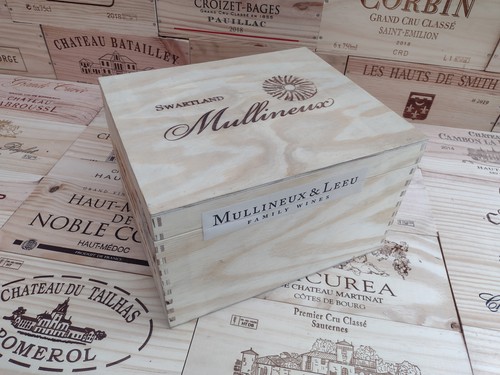 Wooden wine box crate with - box,
