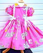 DREAM 0-8 years BABY GIRLS BARBIE PARTY PINK TWIRLY ROMANY NETTED DRESS