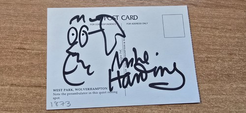Mike harding autograph doodle - harding,