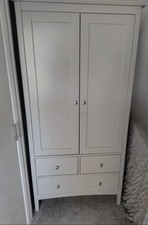 M&S Double Soft Grey Wardrobe Excellent Condition
