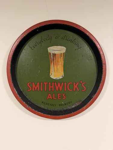 Vintage beer tray smithwicks - beer,