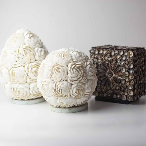 Boho sea shell lamp - boho,