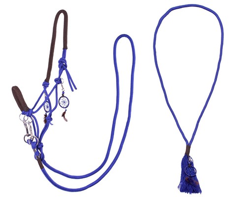 Rope headcollar with - rope,