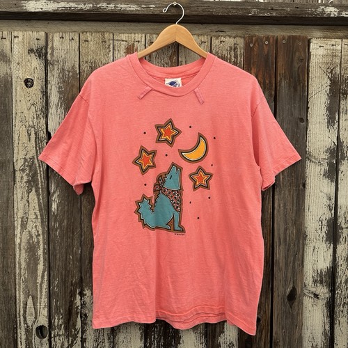 Vintage 80s howling wolf - 80s,