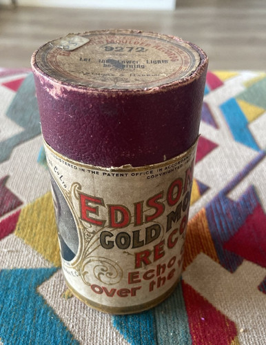 Edison wax cylinder - cylinder,, v+